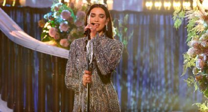 Dua Lipa deslumbró con dos vestidos de Balenciaga en la fiesta Elton John