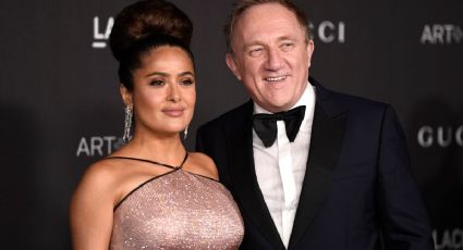 Salma Hayek celebró el cumpleaños de su marido, un multimillonario francés que le lleva varios años