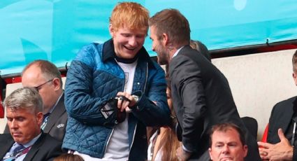 David Beckham y Ed Sheeran se roban todas las miradas en la Euro 2021