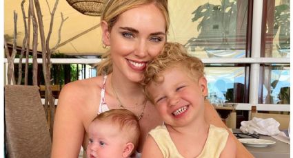 Una madre todoterreno: Chiara Ferragni posó abrazada junto a sus dos pequeños