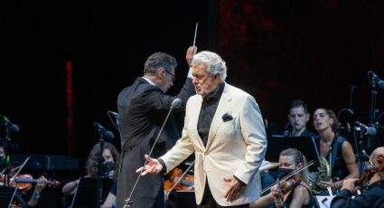 Plácido Domingo y Marta Sánchez cantaron a dúo la versión de la artista del himno nacional