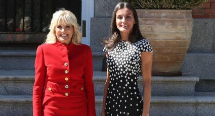 La reina Letizia recibe a Jill Biden, la primera dama de Estados Unidos