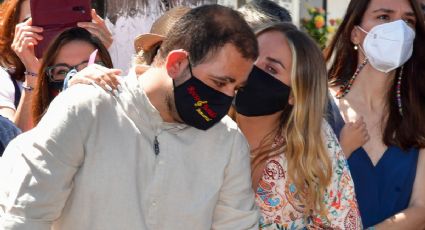 El hijo de Rocío Carrasco, David, muy conmocionado durante el homenaje de su abuela