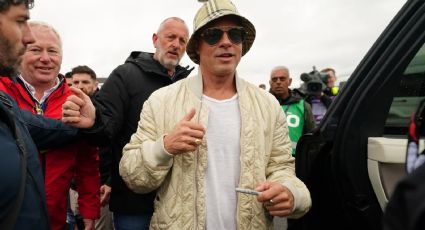 Brad Pitt e Inés de Ramón deslumbran en el Show de la F1 en Silverstone